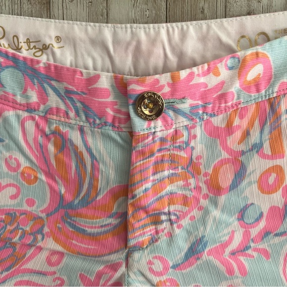 Lilly Pulitzer Buttercup Marine Print Shirts 00 - Picture 3 of 4
